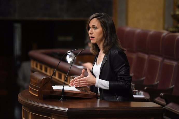 La portavoz de Podemos en el Congreso, Ione Belarra.