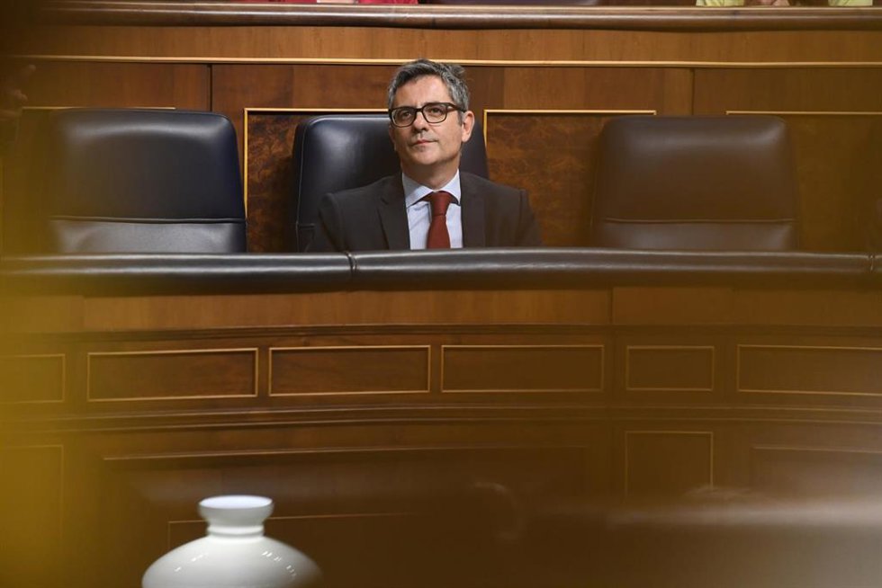 El ministro de la Presidencia, Relaciones con las Cortes y Justicia, Félix Bolaños, a 7 de mayo de 2025, en Madrid (España).