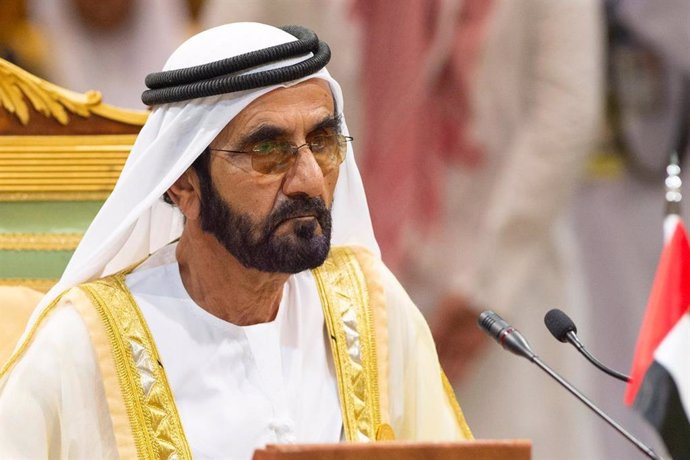 Archivo - El primer ministro y vicepresidente de Emiratos Árabes Unidos (EAU), Mohamed bin Rashid al Maktum, también emir de Dubái (archivo)