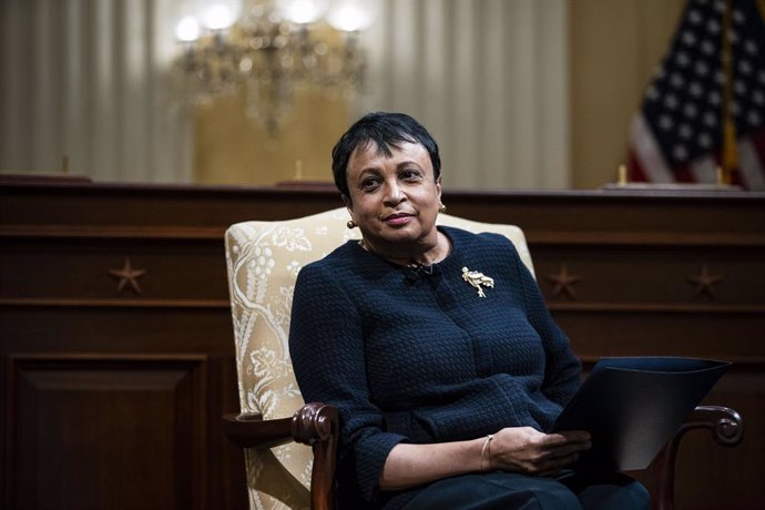 Archivo - January 6, 2022, Washington, District of Columbia, USA: Librarian of Congress Carla Hayden speaks during a discussion with historians Doris Kearns Goodwin and Jon Meacham, on Capitol Hill in Washington on Thursday, Jan 6, 2022, on how ''to estab