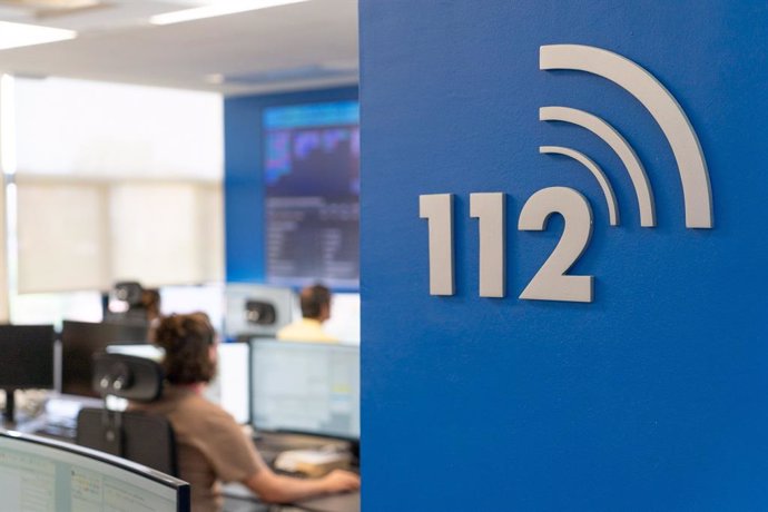Archivo - Imagen de archivo del logo del teléfono de emergencias 112 de la Comunitat Valenciana