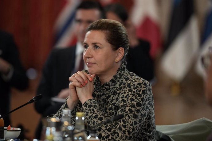 09 May 2025, Norway, Oslo: Danish Prime Minister Mette Frederiksen listens during during the Joint Expeditionary Force (JEF) leaders' summit in Oslo. Photo: Alistair Grant/PA Wire/dpa