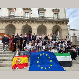 Acto del Día de Europa en el Ayuntamiento de Cáceres