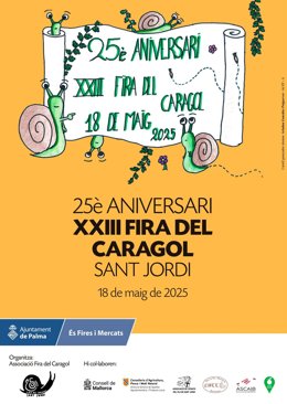 Cartel promocional de la Fira del Caragol de Sant Jordi 2025.
