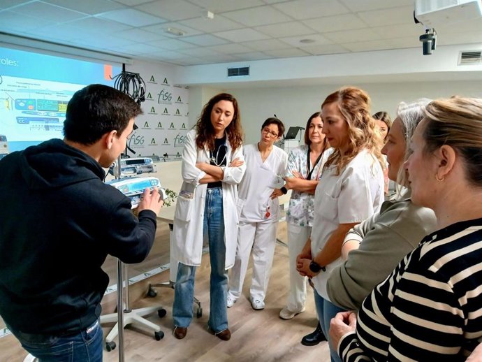 Curso de neonatología en el Hospital de Motril.