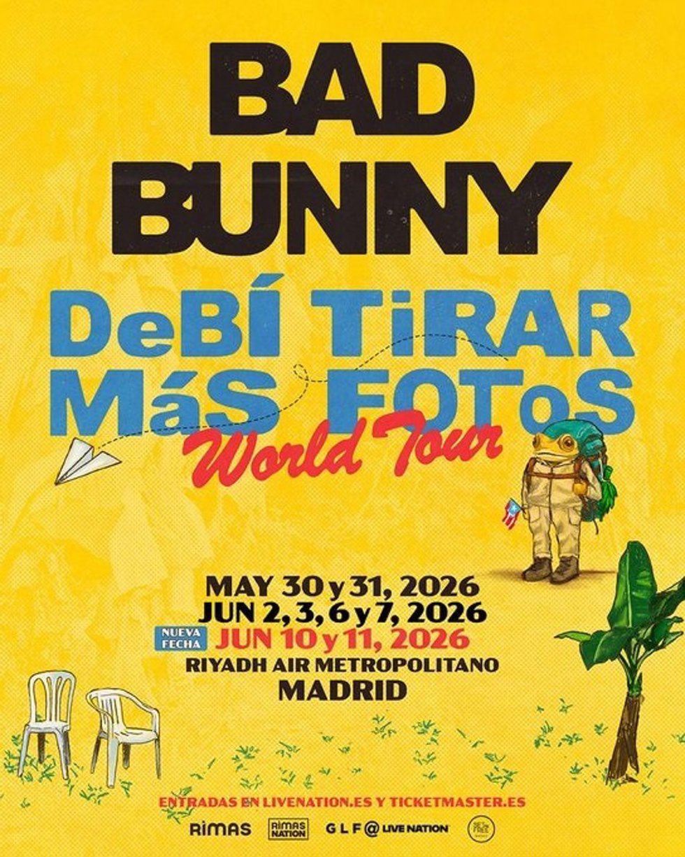 Conciertos Bad Bunny en España para 2026
