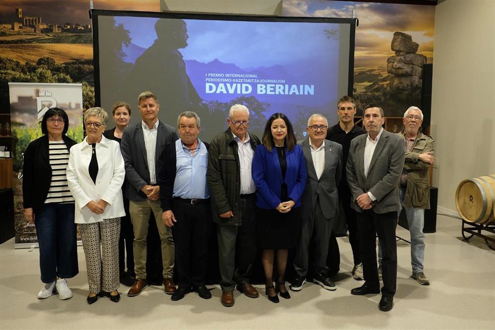 Imagen de la presentación del premio internacional David Beriain