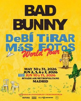 Conciertos Bad Bunny en España para 2026