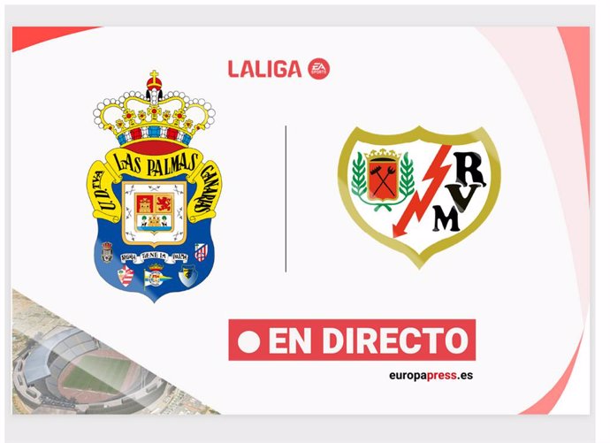Onces Iniciales probables: Las Palmas - Rayo: resumen y estadísticas del partido de la jornada 35 de LaLiga EA Sports