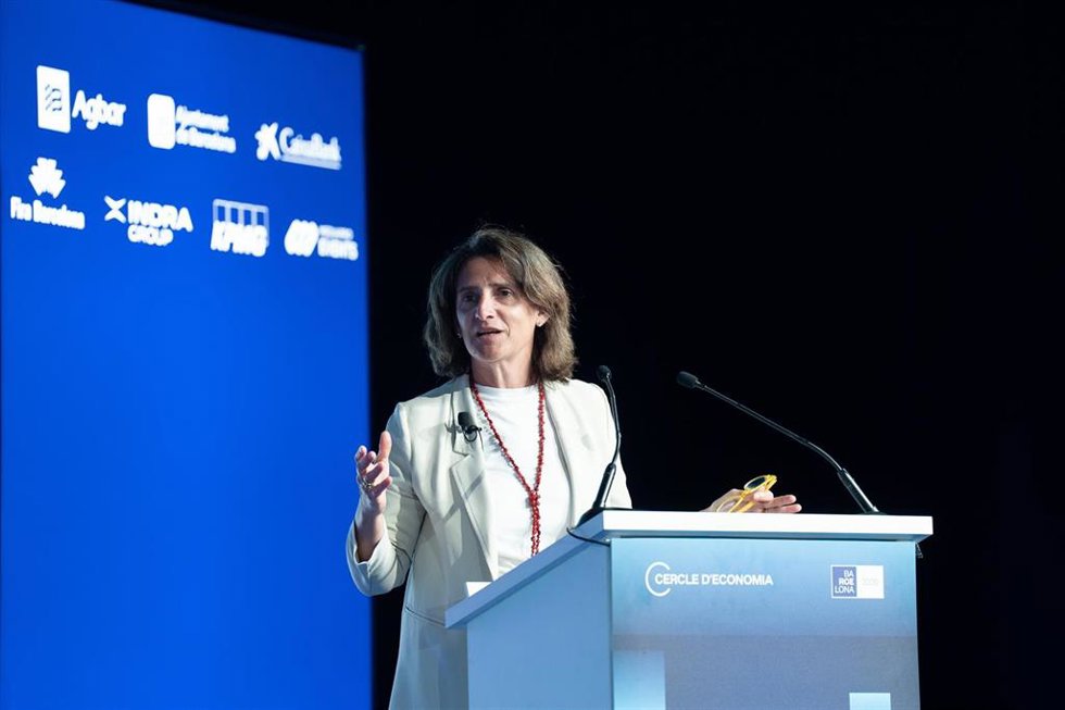 La vicepresidenta ejecutiva de la Comisión Europa para la Transición Limpia, Justa y Competitiva, Teresa Ribera