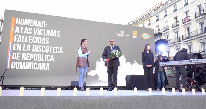 Isabel Díaz Ayuso en el Homenaje a las personas fallecidas en la discoteca de República Dominicana