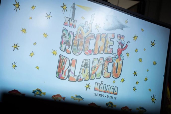 Cartel de la Noche en Blanco de Málaga