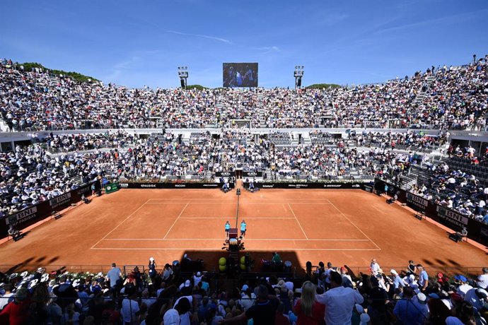 Archivo - Overall view of the Center court during the Internazionali BNL d'Italia 2022, Masters 1000 tennis tournament on May 12, 2022 at Foro Italico in Rome, Italy - Photo Fabrizio Corradetti / LiveMedia / DPPI