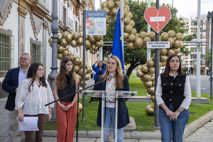 Izado de la bandera de Europa.