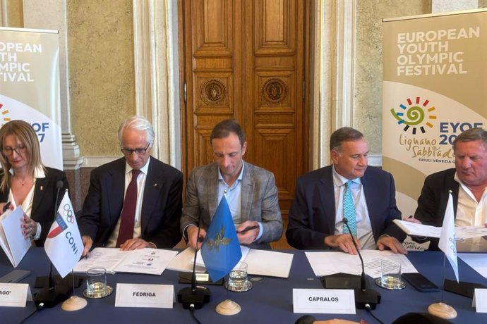 Lignano Sabbiadoro firma su contrato para acoger el Festival Olímpico de la Juventud Europea en verano de 2027.