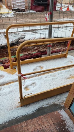 Imagen de granizo en Villar del Arzobispo (Valencia)