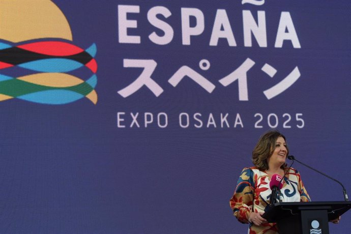 La consejera de Economía, Empresas y Empleo de Castilla-La Mancha, Patricia Franco, en Osaka (Japón).