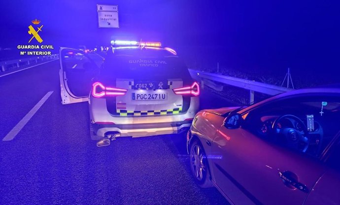 Investigado en Palencia tras huir de un control, embestir a una patrulla y dar positivo en alcoholemia