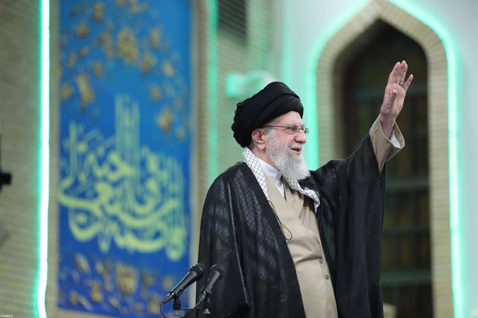 El líder supremo de Irán, el ayatolá Alí Jamenei, durante un acto oficial en Teherán