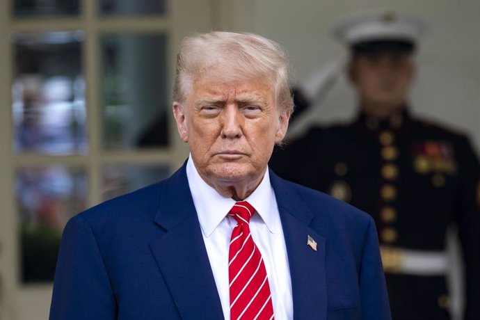 El presidente de Estados Unidos, Donald Trump, durante una comparecencia ante la prensa en la Casa Blanca (archivo)
