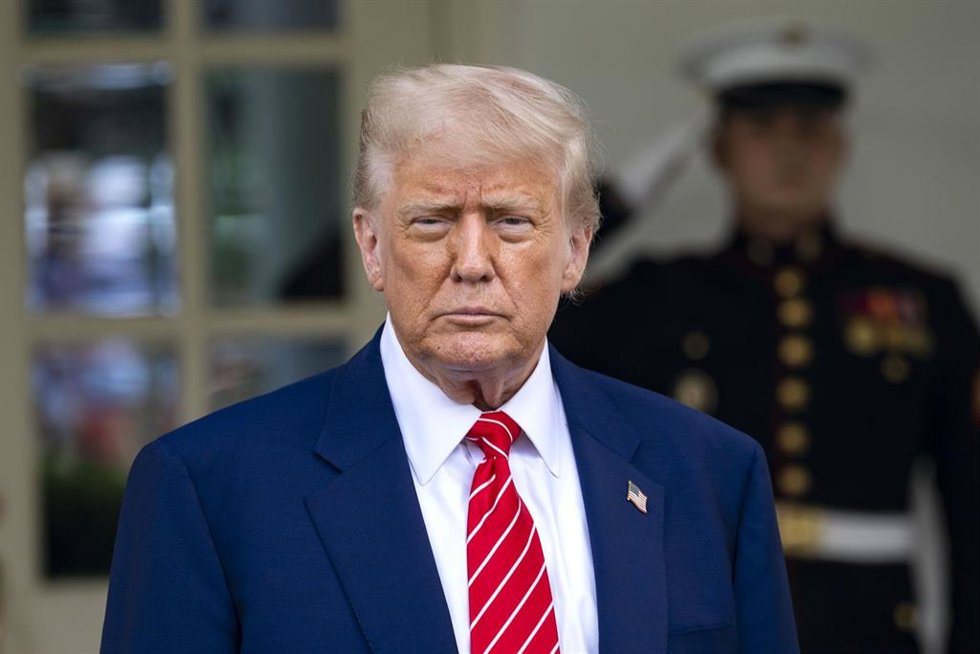 El presidente de Estados Unidos, Donald Trump, durante una comparecencia ante la prensa en la Casa Blanca (archivo)