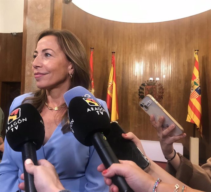 Archivo - La alcaldesa de Zaragoza, Natalia Chueca