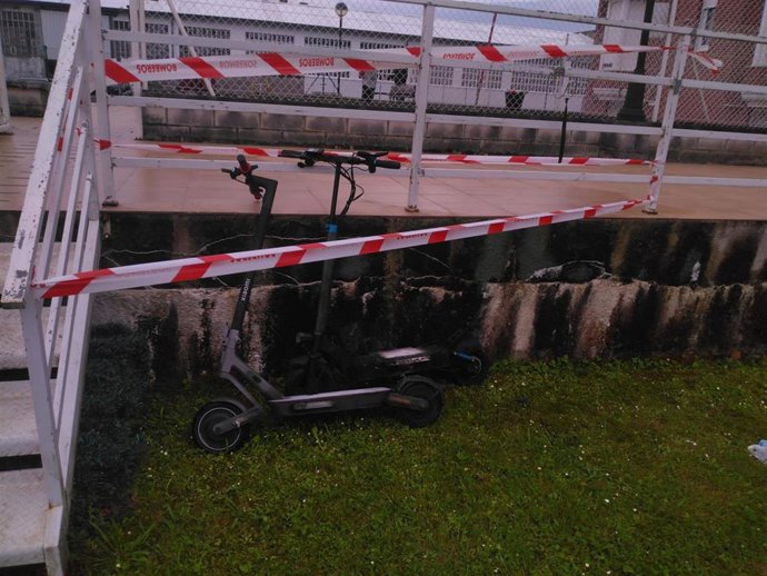 Un herido por la explosión de una batería de un patinete en una vivienda de Gama