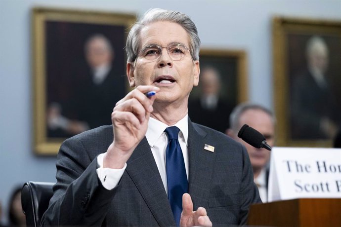 May 6, 2025, Washington, District Of Columbia, USA: SCOTT BESSENT, Secretary of the Treasury, speaking at a hearing of the House Committee on Appropriations Subcommittee on Financial Services and General Government at the U.S. Capitol in Washington, D.C.