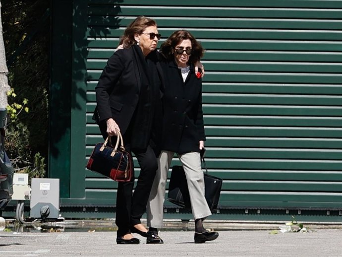 Marisa Yordi de Borbón en el Tanatorio Parcesa La Paz de Tres Cantos, para dar el último adiós a Alfonso de Borbón y Escasany, a 10 de mayo de 2025, en Tres Cantos, Madrid (España).