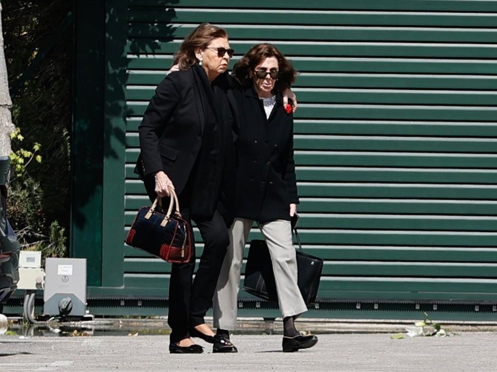 Marisa Yordi de Borbón en el Tanatorio Parcesa La Paz de Tres Cantos, para dar el último adiós a Alfonso de Borbón y Escasany, a 10 de mayo de 2025, en Tres Cantos, Madrid (España).