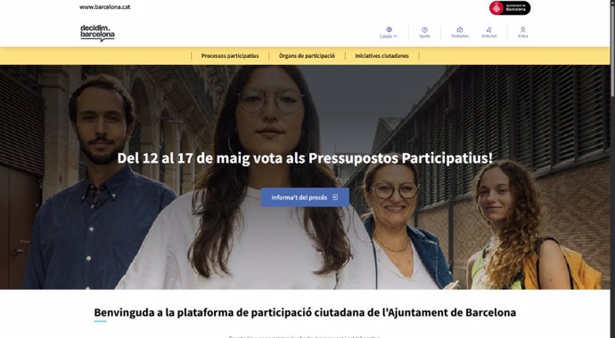 Imatge dels pressupostos participatius