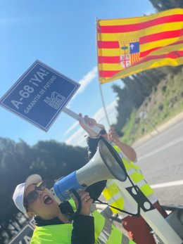 Marcha senderista de Teruel Existe este domingo para reclamar que se ejecuten los tramos pendientes de la A-68.