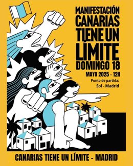 La diáspora canaria en Madrid se sumará el 18 de mayo a las movilizaciones de 'Canarias tiene un límite'
