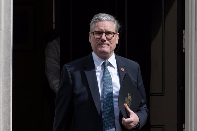 May 8, 2025, London, United Kingdom: UK Prime Minister Keir Starmer leaves 10 Downing Street.
