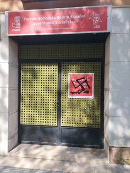 Sede del PSOE de Aranjuez vandalizada