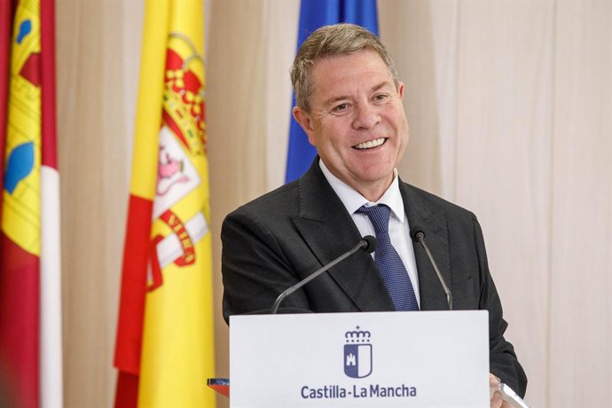 O presidente do C-LM, Emiliano García-Page.