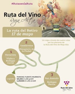 Las #RutasenlaRuta culminan sus experiencias por la Rioja Alta con un maridaje entre vino y el mejor patrimonio riojalteño