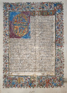 Carta de confirmación expuesta por el 1.200 aniversario de la capitalidad de Jaén