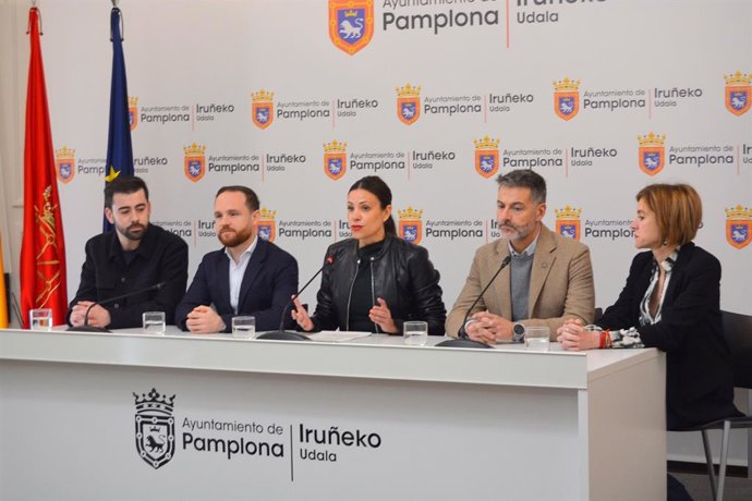 Imagen del grupo municipal del PSN en el Ayuntamiento de Pamplona