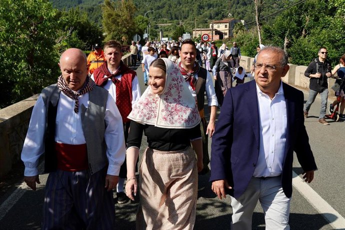 La presidenta del Gover, Marga Prohens, este lunes en Sóller.