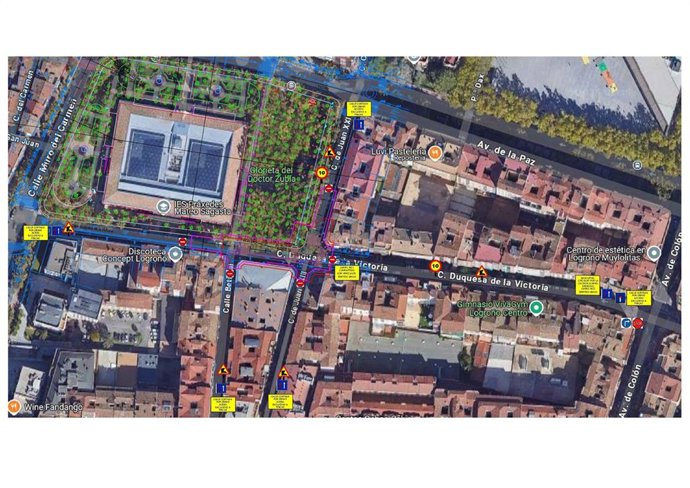 Reurbanización del entorno de la Glorieta del Doctor Zubía en Logroño