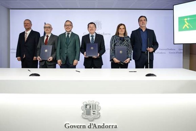 Andorra y la ONCE firman un acuerdo para ofrecer servicios a personas con discapacidad visual en el principado