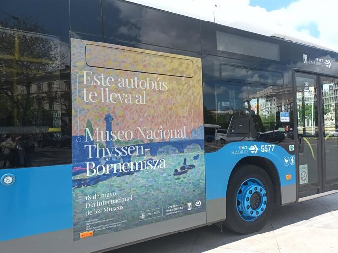 Réplicas de cuadros del Prado o el Reina Sofía 'circularán' a bordo de la EMT y bicimad por el Día de los Museos