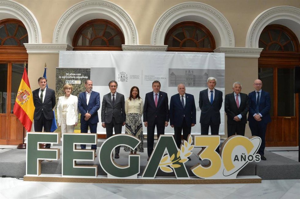 El ministro de Agricultura, Luis Planas, en la celebración de los 30 años del FEGA