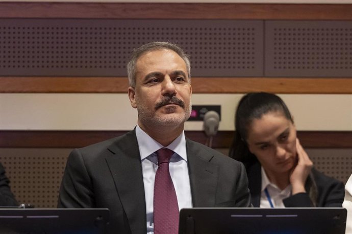 Archivo - El ministro de Exteriores turco, Hakan Fidan. 