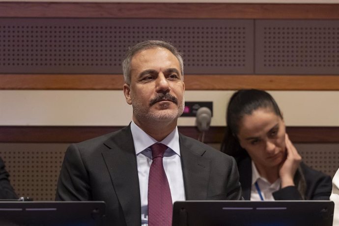 Archivo - El ministro de Exteriores turco, Hakan Fidan.