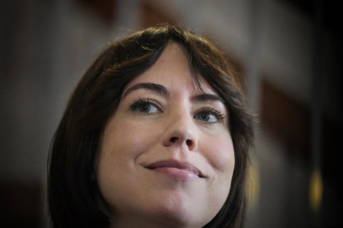 La ministra de Ciencia, Innovación y Universidades, Diana Morant, a su llegada a presidir el Pleno del Consejo de Universidades, en la Facultad de Educación de la UNED, a 12 de mayo de 2025, en Madrid (España). 