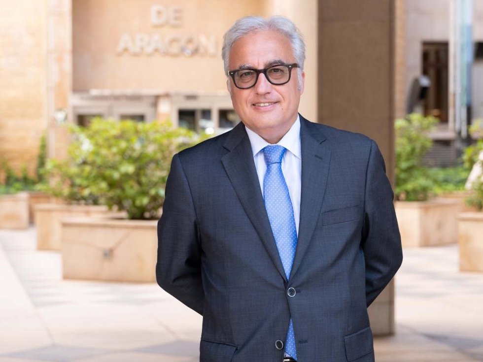 El consejero de Agricultura del Gobierno de Aragón, Javier Rincón.