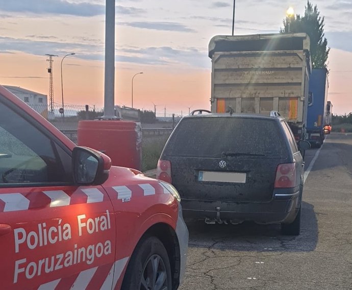 Imagen del vehículo interceptado