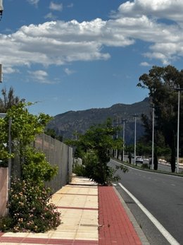 Imágenes del PSOE en las que critica la "falta de mantenimiento" de las Costeras Norte y Sur.